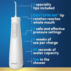 White Cordless Gem 5100 Water Flosser
