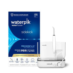Sidekick™ Water Flosser, White with Chrome