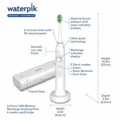 White Sensonic™ Electric Toothbrush