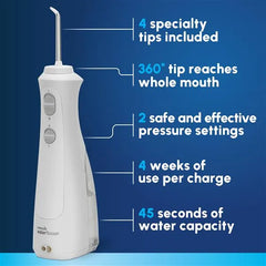 White Cordless Pearl Water Flosser